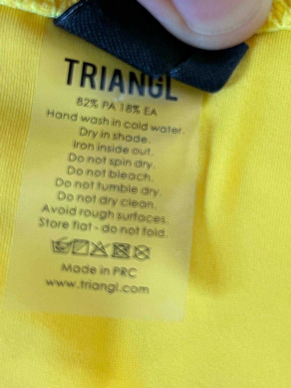 Triangl Yellow Ribbed Bikini Bottom - Picture 2 of 5